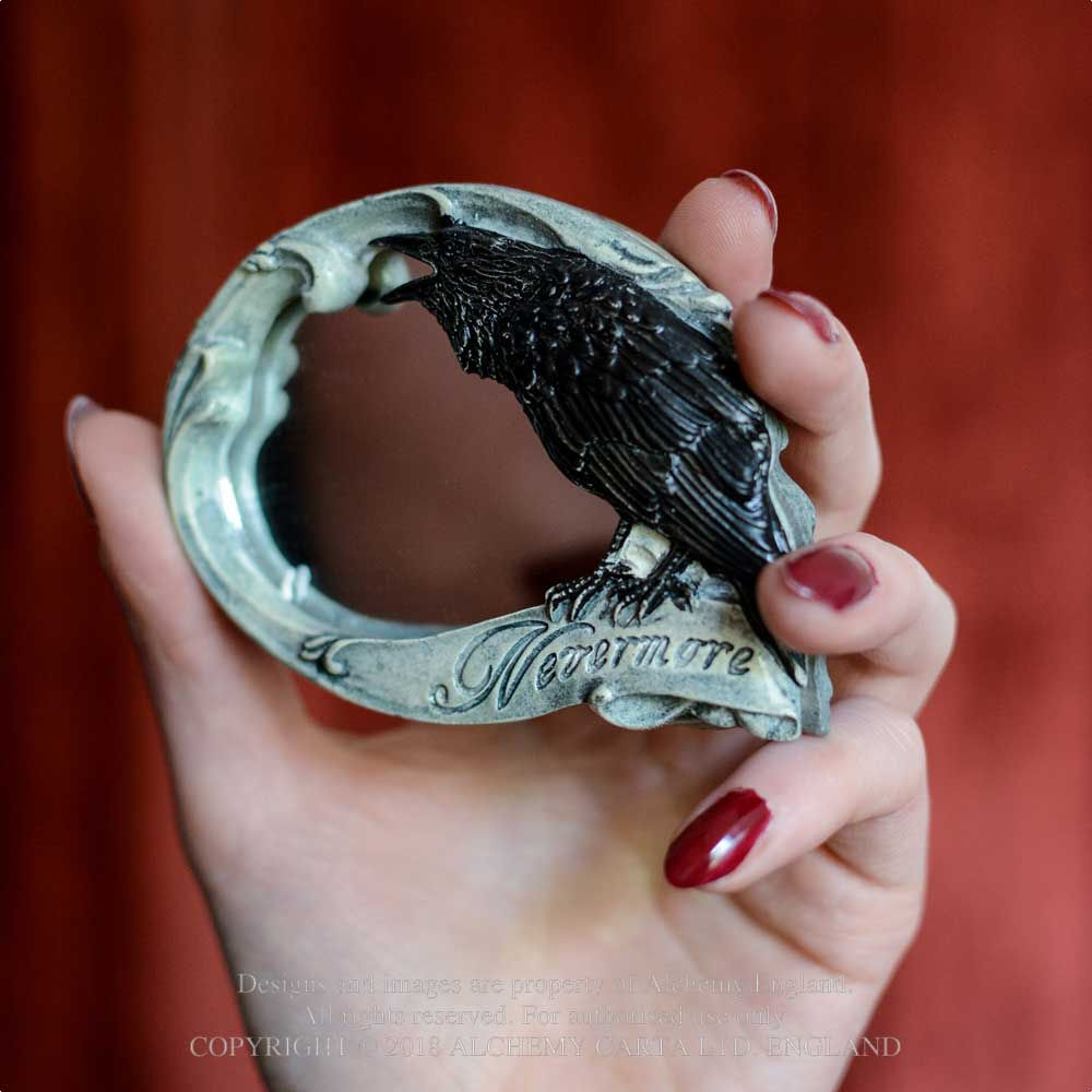 Alchemy - Nevermore Handspiegel - Grau